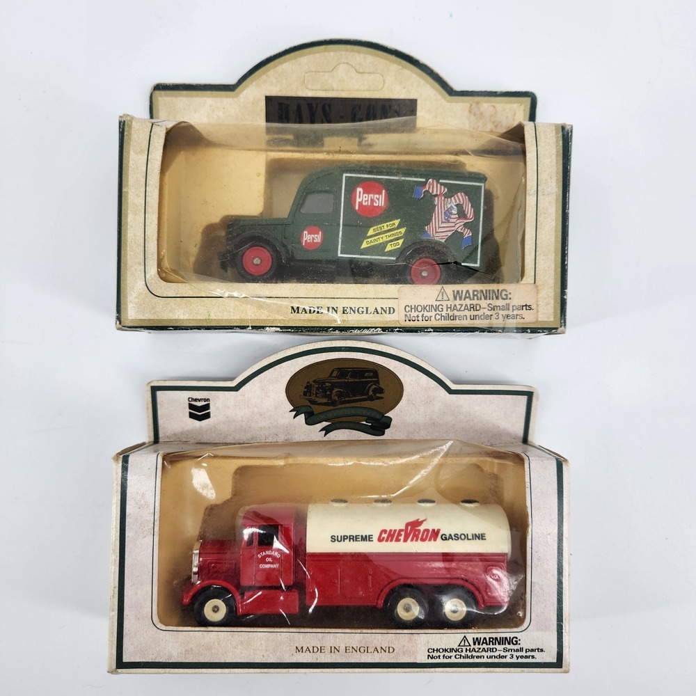 Lledo Days Gone Diecast Model Truck Lot Chevron Gasoline & Persil Made  England